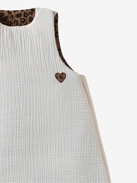 Gigoteuse été réversible en gaze de coton écru - vertbaudet enfant 