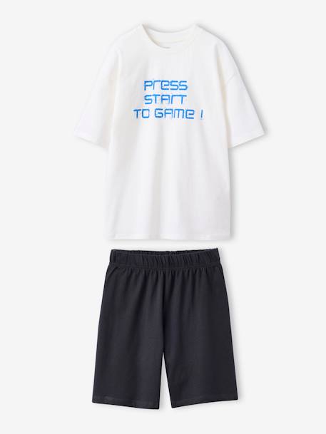 Lot de 2 pyjashorts garçon Gamer anthracite - vertbaudet enfant 