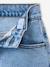 Short long en jean fille bas effiloché bleu clair - vertbaudet enfant 