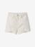 Short en jean effet usé fille bleu moyen+vanille - vertbaudet enfant 