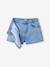 Jupe short en jean asymétrique fille bleu clair - vertbaudet enfant 
