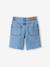 Short long en jean fille bas effiloché bleu clair - vertbaudet enfant 