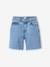 Short long en jean fille bas effiloché bleu clair - vertbaudet enfant 