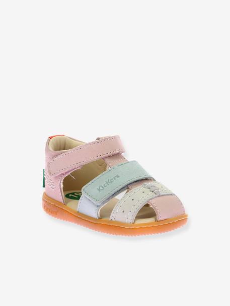 Sandales cuir bébé Bazar rose - vertbaudet enfant 