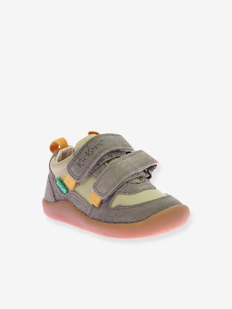 Baskets bébé Frapy kaki - vertbaudet enfant 