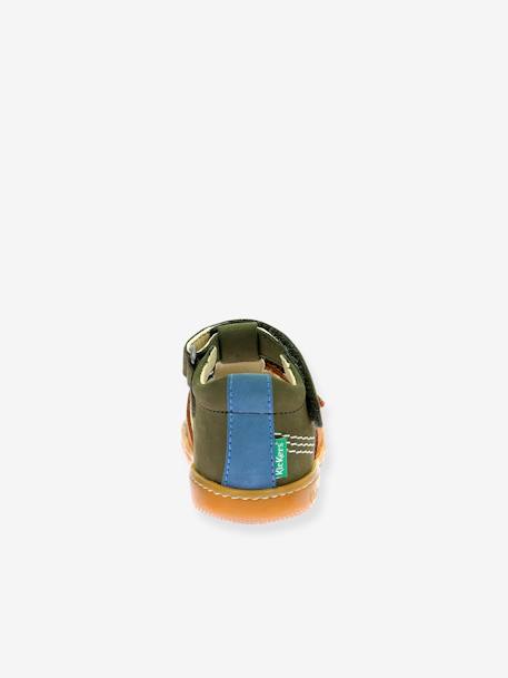 Baby lederen sandalen Bazar KICKERS® kaki - vertbaudet enfant 