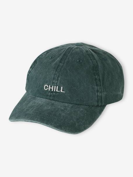 Casquette « Chill » enfant anthracite+vert d'eau+violet - vertbaudet enfant 