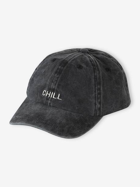 Casquette « Chill » enfant anthracite+vert d'eau+violet - vertbaudet enfant 
