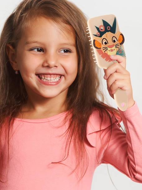 Brosse à cheveux enfant Disney avec application Simba en 3D orange - vertbaudet enfant 