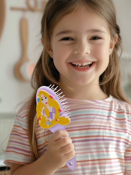 Brosse à cheveux Disney avec application Raiponce en 3D lilas - vertbaudet enfant 