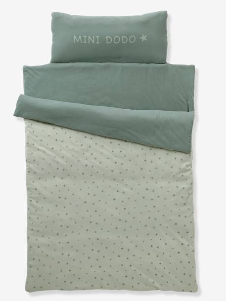 Couchage de sieste maternelle MINIDODO bleu imprimé+rose imprimé+vert imprimé - vertbaudet enfant 