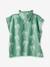 Gepersonaliseerde bad-/strandponcho voor kinderen, met gerecycled katoen blauw, geruit+lila+mintgroen+wit, bedrukt - vertbaudet enfant 