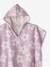 Poncho de bain / plage enfant personnalisable, avec coton recyclé blanc imprimé+carreaux bleu+lilas+menthe - vertbaudet enfant 