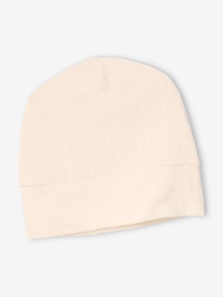 Kit naissance 5 pièces : brassière + pantalon + bonnet + gants + pochon écru - vertbaudet enfant 