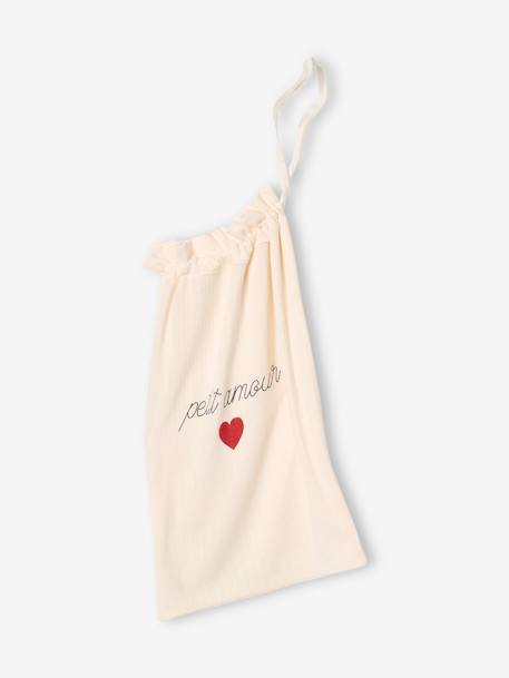 Kit naissance 5 pièces : brassière + pantalon + bonnet + gants + pochon écru - vertbaudet enfant 