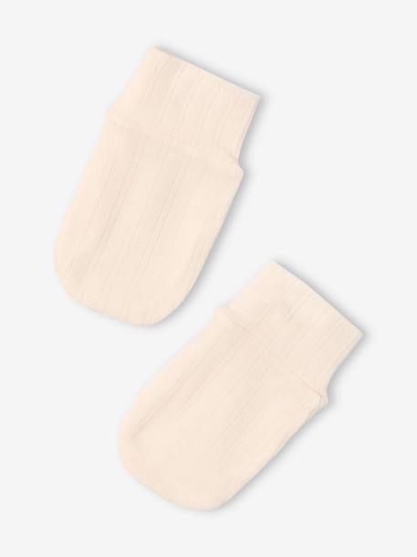 5-delige geboorteset: hemdje + broek + muts + handschoenen + zakje ENVIE DE FRAISE ecru - vertbaudet enfant 