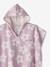 Poncho de bain / plage enfant personnalisable, avec coton recyclé blanc imprimé+carreaux bleu+lilas+menthe - vertbaudet enfant 