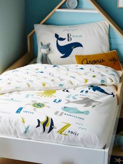 Linnengoed en decoratie-Set dekbedovertrek + kussensloop voor kinderen ABECEDAIRE MARIN