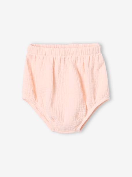 Ensemble naissance 2 pièces blouse tissu Liberty et bloomer écru - vertbaudet enfant 