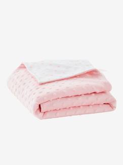 Linge de maison et décoration-Linge de lit bébé-Plaid bébé en polaire minky et molleton STELLA