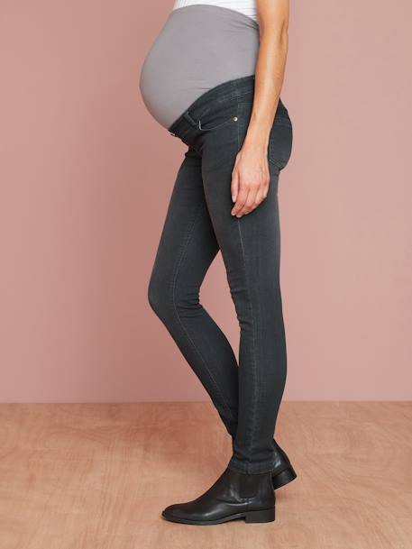 Slimfit zwangerschapsjeans binnenbeenlengte 78 cm Grijs denim - vertbaudet enfant 