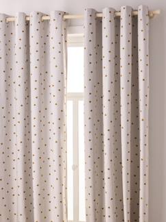 Linge de maison et décoration-Décoration-Rideau-Lot de 2 rideaux à oeillets occultants imprimé coeur