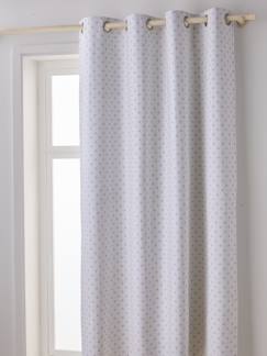 Linge de maison et décoration-Décoration-Rideau-Rideau à oeillets occultant imprimé triangle