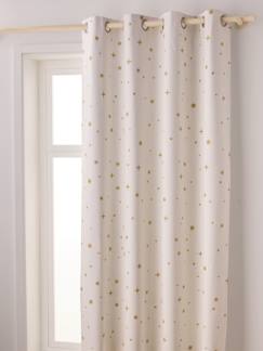 Linge de maison et décoration-Décoration-Rideau-Rideau à oeillets occultant imprimé étoile
