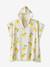 Poncho de bain / plage enfant personnalisable, avec coton recyclé blanc imprimé+carreaux bleu+lilas+menthe - vertbaudet enfant 