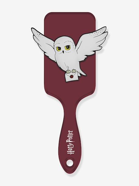 Brosse à cheveux Harry Potter avec apllication 3D Hedwige en silicone bordeaux - vertbaudet enfant 
