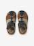 Sandales scratchées cuir enfant collection maternelle beige+lot bleu - vertbaudet enfant 