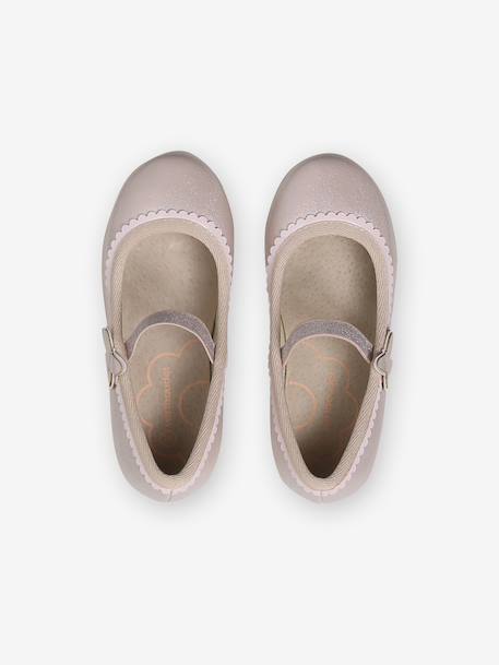 Glinsterende ballerina's voor kinderen, collectie kleuterschool lichtroze - vertbaudet enfant 