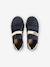 Leren meisjessneakers met klittenband bruin+marineblauw - vertbaudet enfant 
