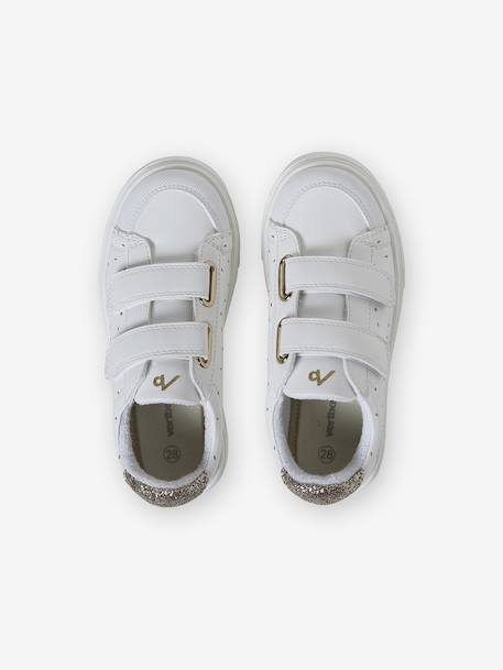 Kindersneakers met gouden details wit, bedrukt - vertbaudet enfant 