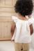 Babyblouse van katoenvoile vanille - vertbaudet enfant 