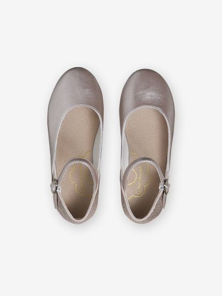 Ballerines pailletées enfant collection maternelle or - vertbaudet enfant 