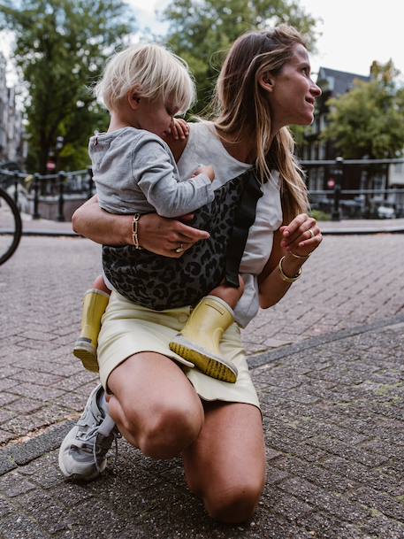 Draagzak voor baby's en kinderen 9 maanden - 4 jaar bruin, bedrukt+grijs, bedrukt - vertbaudet enfant 