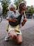 Porte-bébé et enfant 9 mois - 4 ans gris imprimé+marron imprimé - vertbaudet enfant 
