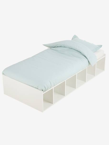Lit enfant SQUARE avec rangement blanc - vertbaudet enfant 