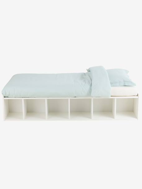 SQUARE kinderbed met opbergruimte wit - vertbaudet enfant 