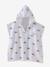 Poncho de bain / plage bébé personnalisable, avec coton recyclé blanc imprimé+rose imprimé - vertbaudet enfant 