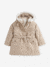 Parka à capuche 3 en1 fille taupe - vertbaudet enfant 