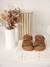 Sandales scratchées cuir bébé camel - vertbaudet enfant 