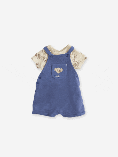 Ensemble bébé T-shirt + salopette short Disney Le Roi Lion indigo - vertbaudet enfant 