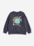 Omkeerbare jongenssweater met lovertjes leiblauw - vertbaudet enfant 
