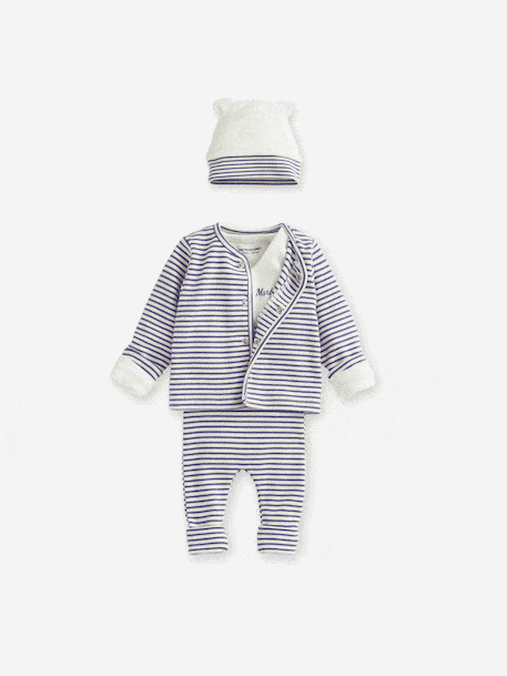 Bébé-Ensemble bébé évolutif mixte body + legging + cardigan + bonnet