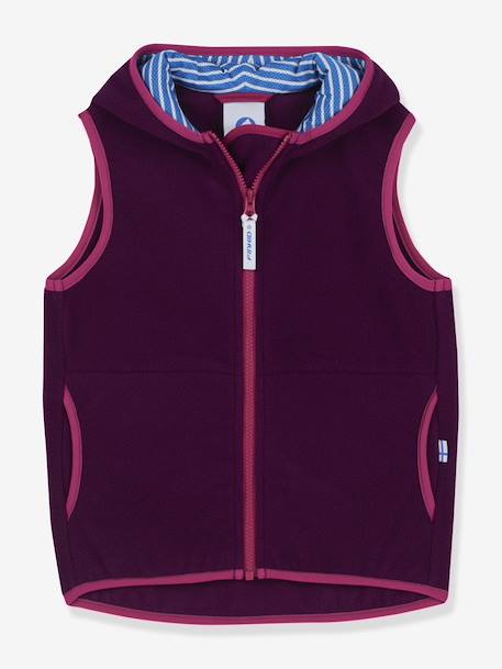 Fleece kindervest POPPELI FINKID, zip-in binnenjas geel+marineblauw+paars - vertbaudet enfant 