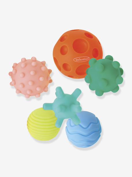 Set van 8 super soft sensorische ballen INFANTINO meerkleurig - vertbaudet enfant 