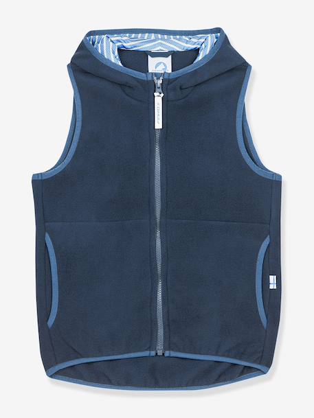 Fleece kindervest POPPELI FINKID, zip-in binnenjas geel+marineblauw+paars - vertbaudet enfant 