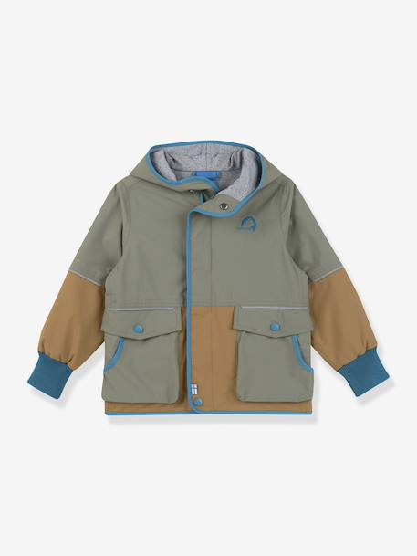 Waterdichte regenjas voor kinderen KIVA MOVE FINKID middenblauw+saliegroen - vertbaudet enfant 
